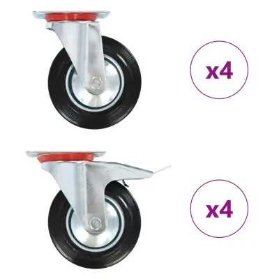 vidaXL Gibljiva kolesa 8 kosov 160 mm
