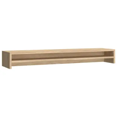 vidaXL Stojalo za zaslon sonoma hrast 100x24x13 cm inženirski les