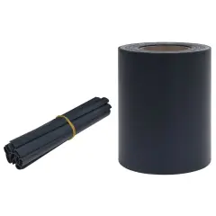 vidaXL Vrtno platno PVC 35x0,19 m mat temno sivo