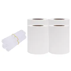 vidaXL Vrtna platna za zasebnost 4 kosi PVC 35x0,19 m bela