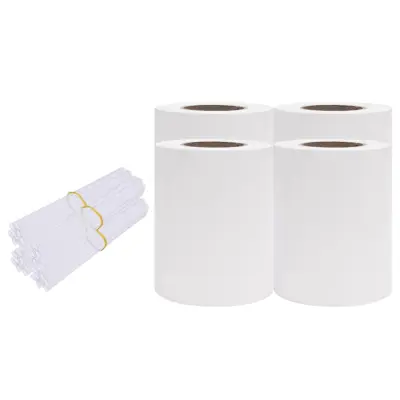 vidaXL Vrtna platna za zasebnost 4 kosi PVC 35x0,19 m bela