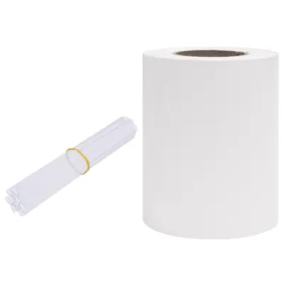 vidaXL Vrtno platno PVC 35x0,19 m belo