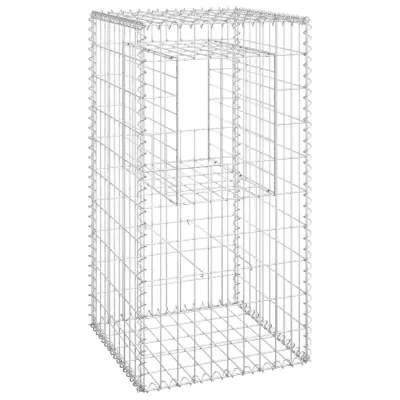 vidaXL Gabionska košara steber 50x50x100 cm železo