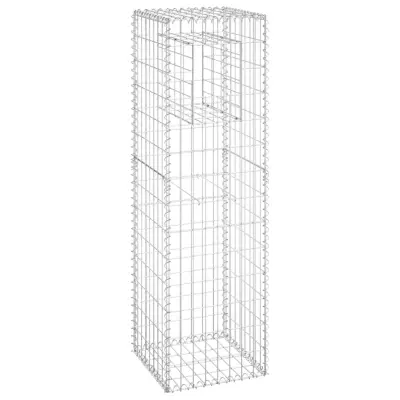vidaXL Gabionska košara steber 40x40x140 cm železo