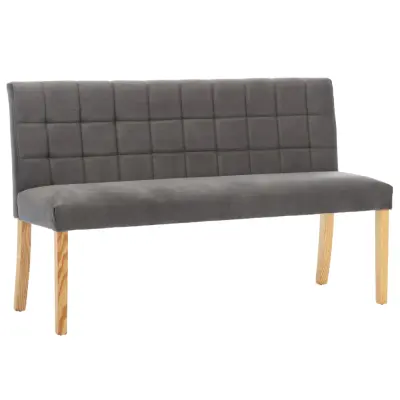 vidaXL Klop 140 cm siv žamet