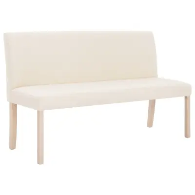 vidaXL Klop 139,5 cm krem poliester
