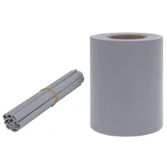vidaXL Vrtno platno PVC 35x0,19 m mat svetlo sivo