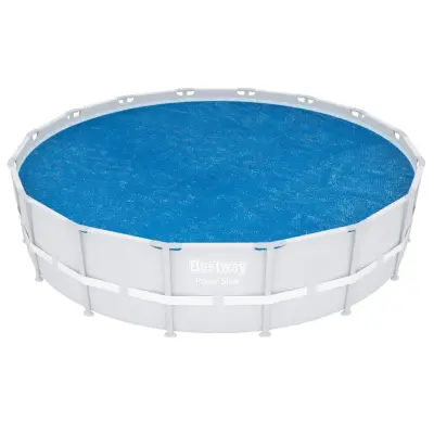 Bestway Solarno pokrivalo za bazen Flowclear okroglo 462 cm modro