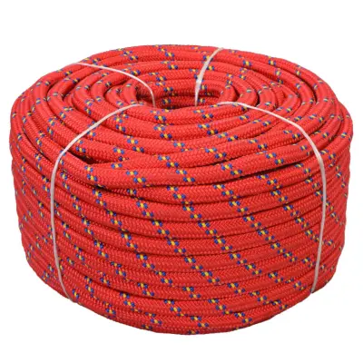 vidaXL Mornarska vrv polipropilen 18 mm 50 m rdeča