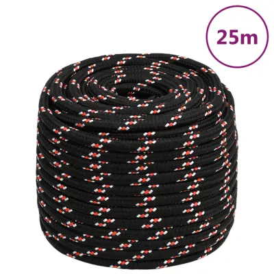 vidaXL Vrv za čoln bela 18 mm 25 m polipropilen