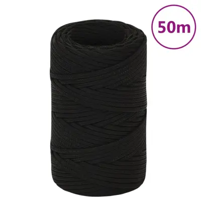 vidaXL Delovna vrv bela 2 mm 50 m poliester