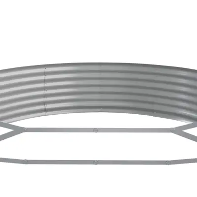 vidaXL Visoka greda iz prašno premazanega jekla 450x140x36 cm antracit