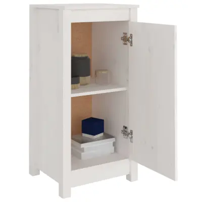 vidaXL Komoda 2 kosa bela 39x35x80 cm trdna borovina