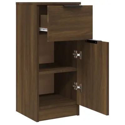vidaXL Komoda rjavi hrast 30x30x70 cm konstruiran les