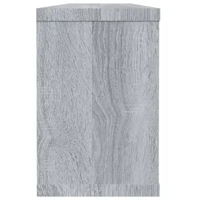 vidaXL Stenske police kockaste 4 kosi sive sonoma 60x15x23 cm inž. les