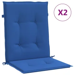 vidaXL Blazine za vrtne stole 2 kosa kraljevsko modre 100x50x3 cm