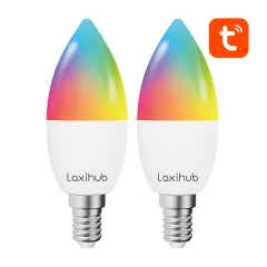 Laxihub LAE14S Wifi Bluetooth TUYA pametna LED žarnica (2 kosa)