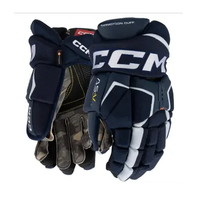 Hokejske rokavice CCM Tacks AS-V Pro Senior, modro-bele, velikost: 13