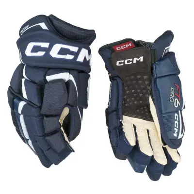Hokejske rokavice CCM JetSpeed FT6 PRO Senior, črno-bele, velikost: 14