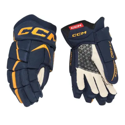 Hokejske rokavice CCM JetSpeed FT680 Senior, črno-bele, velikost: 15