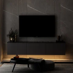 HANAH HOME Neon Illuminated - Anthracite TV omarica