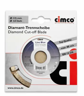 Cimco Diamanttrennscheibe D=115mm 208700: Cimco diamantna rezalna plošča premera 115mm 208700.