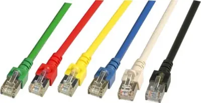 EFB-Elektronik Patchkabel Cat.5e 2xRJ45 s SF/UTP EC5000, 0,25m, zelena, SF/UTP