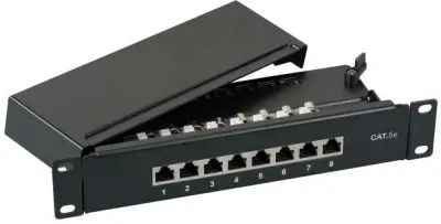 EFB-Elektronik Mini-Patch-Panel 8xRJ45S, Cat5e, 1HE, 37735.8