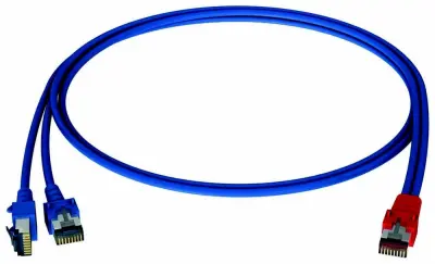 Homeway Y-Patchkabel LAN/LAN modro/modro, 1,0m, HCAHNG-B2103-A010