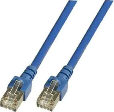 EFB-Elektronik Patchkabel Cat.5e 2xRJ45 s SF/UTP EC5000, 0,5m, modra, SF/UTP
