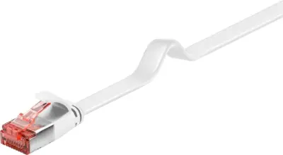 Wentronic Flachkabel U/FTP Cat6, belo, 15m, 94922