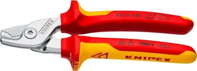 Knipex-Werk VDE Kabelschere bis D15mm/50qmm 95 16 160: Knipex-Werk VDE klešče za rezanje kablov do D15mm/50qmm 95 16 160.