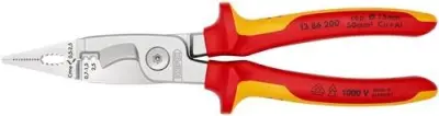 Knipex-Werk Elektro-Installationszange 200mm 13 86 200: Knipex-Werk elektro instalacijske klešče, 200mm 13 86 200.