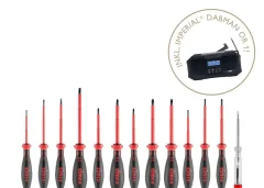 Cimco SchraubendreherSetImperial inkl. Outdoor Radio 116918: Cimco komplet izvijačev Imperial vključno z zunanjim radiem 116918.
