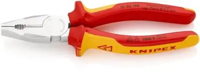 Knipex-Werk Kombizange isoliert, 190mm 01 06 190: Knipex-Werk izolirane kombinirane klešče, 190mm 01 06 190.