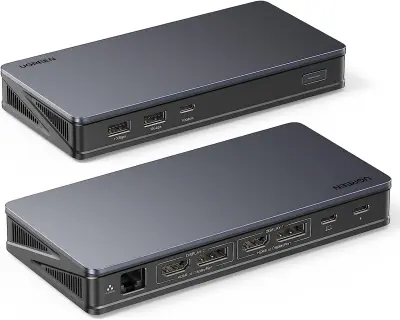 UGREEN univerzalna priklopna postaja 9v1 Revodok USB C 4K z dvojnim zaslonom
