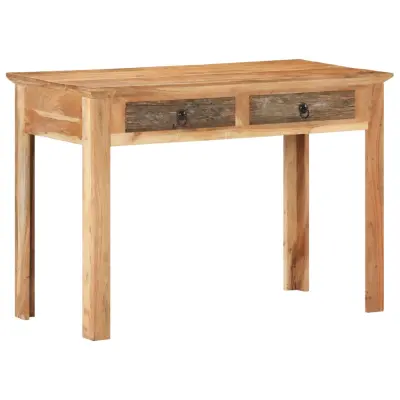 vidaXL Pisalna miza 110x50x75 cm trden predelan les