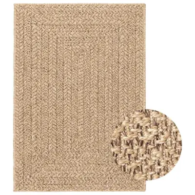 vidaXL Preproga ZIZUR 160x230 cm videz jute notranja in zunanja