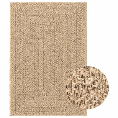 vidaXL Preproga ZIZUR 140x200 cm videz jute notranja in zunanja