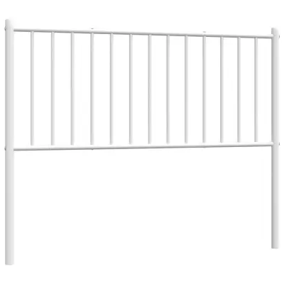 vidaXL Kovinsko vzglavje belo 107 cm