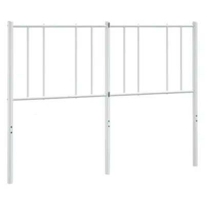 vidaXL Kovinsko vzglavje belo 120 cm