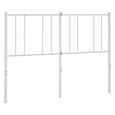vidaXL Kovinsko vzglavje belo 160 cm