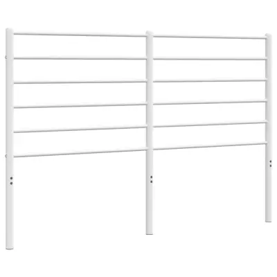 vidaXL Kovinsko vzglavje belo 160 cm