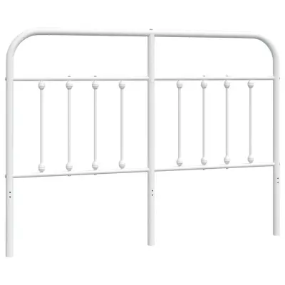 vidaXL Kovinsko vzglavje belo 150 cm