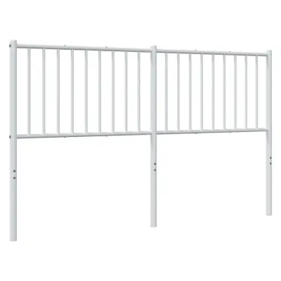vidaXL Kovinsko vzglavje belo 160 cm