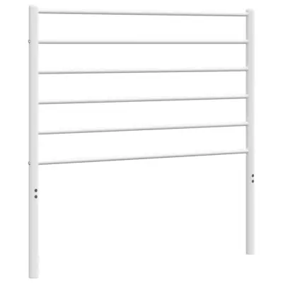 vidaXL Kovinsko vzglavje belo 80 cm