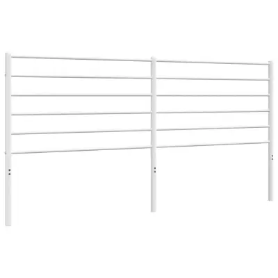 vidaXL Kovinsko vzglavje belo 193 cm