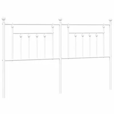 vidaXL Kovinsko vzglavje belo 180 cm