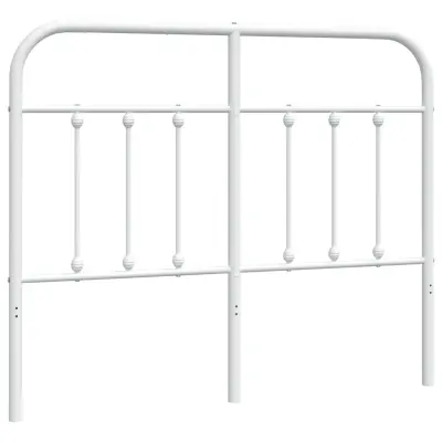 vidaXL Kovinsko vzglavje belo 120 cm