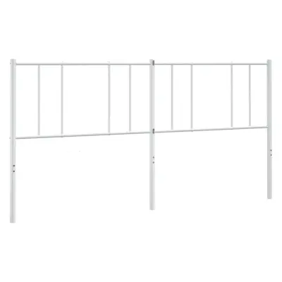 vidaXL Kovinsko vzglavje belo 193 cm